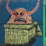 Belial on street wall in Argentina by anonymous artist. 